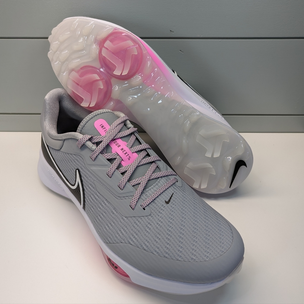 Nike Air Zoom Infinity Tour Next % Wolf Grey Pink Spell Golf Shoes size Men's 11